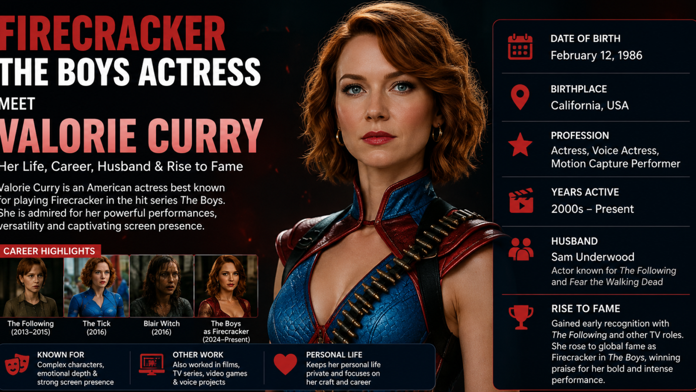 Firecracker The Boys Actress: Meet Valorie Curry, Her Age, Career, Husband, Net Worth, and Rise to Fame