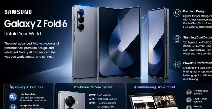 Galaxy Z Fold 6: A Complete Guide In-Depth Review of Design, Display, Performance, Galaxy AI Features, Camera System