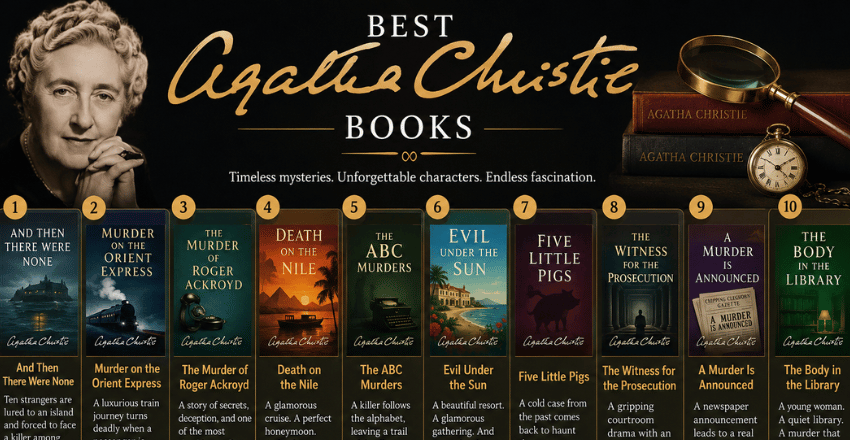 Best Agatha Christie Books: A Complete Reader’s Guide to Hercule Poirot, Miss Marple, and the Greatest Mystery Novels Ever Written