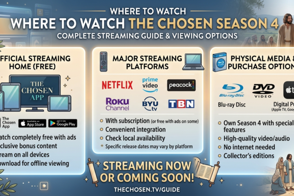 Where to Watch the Chosen Season 4: Complete Streaming Guide, Release Platforms, and Viewing Options