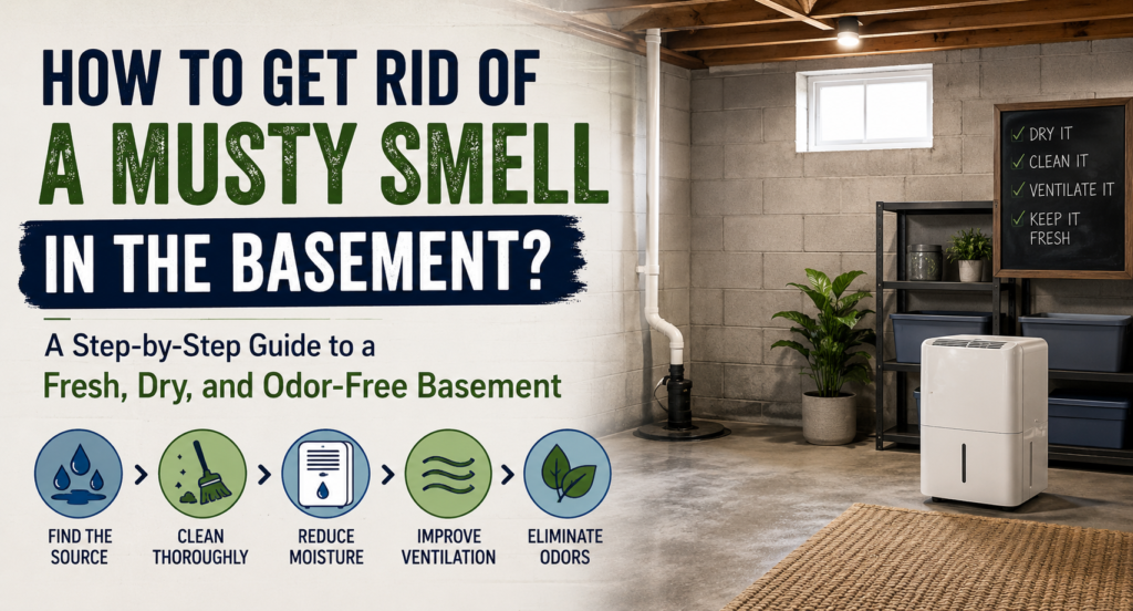 How To Get Rid Of A Musty Smell In The Basement? A Step-by-Step Guide To A Fresh, Dry, And Odor-Free Basement