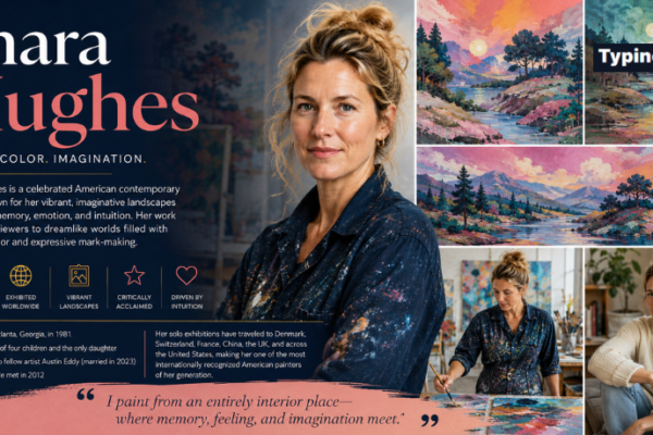 Who Is Shara Hughes? Exploring Her Age, Height, Family Background, Paintings, Artistic Style, Career Achievements, and Global Recognition