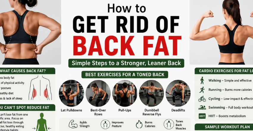 How to Get Rid of Back Fat: Complete Step-by-Step Guide to a Stronger, Leaner, More Toned Back Through Exercise, Nutrition
