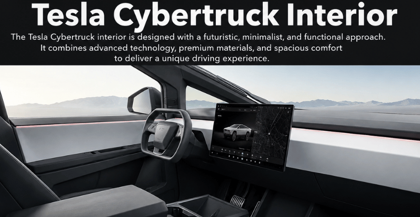 Tesla Cybertruck Interior: A Complete In-Depth Guide to Design, Features, Technology, Comfort, and Futuristic Cabin Experience
