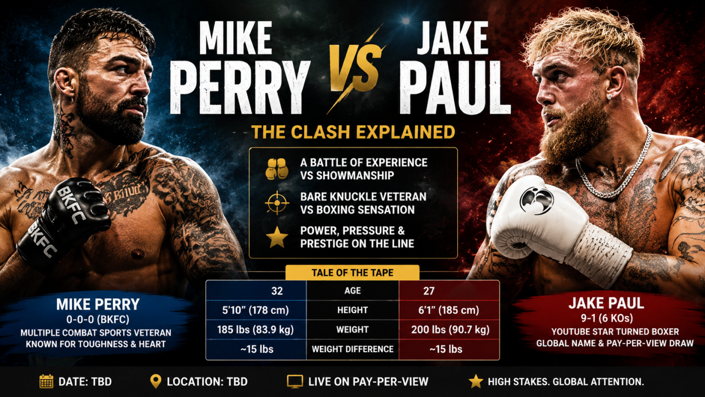 Mike Perry vs Jake Paul: Comprehensive Overview of the Clash, Background Story, and Fight Dynamics Revealed, weight difference, and more info