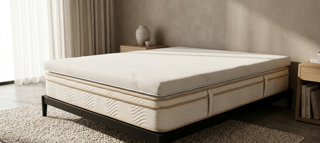 Saatva Graphite Memory Foam Mattress Topper