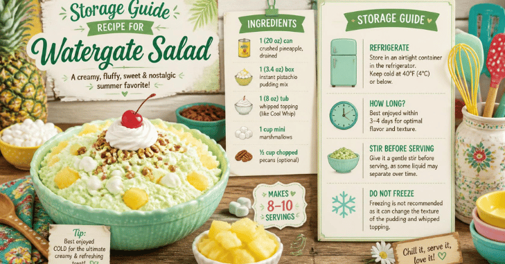 Storage Guide Recipe For Watergate Salad