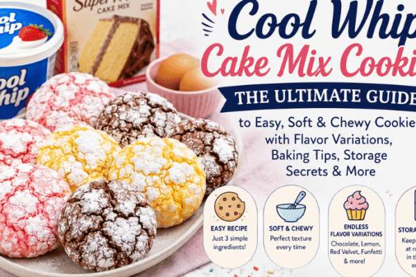 Cool Whip Cake Mix Cookies: The Ultimate Guide to Easy, Soft & Chewy Cookies with Flavor Variations, Baking Tips, Storage Secrets & More