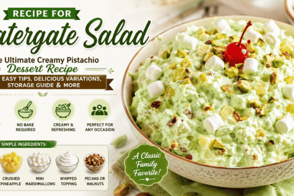 Recipe For Watergate Salad: The Ultimate Creamy Pistachio Dessert Recipe with Easy Tips, Delicious Variations, Storage Guide & More