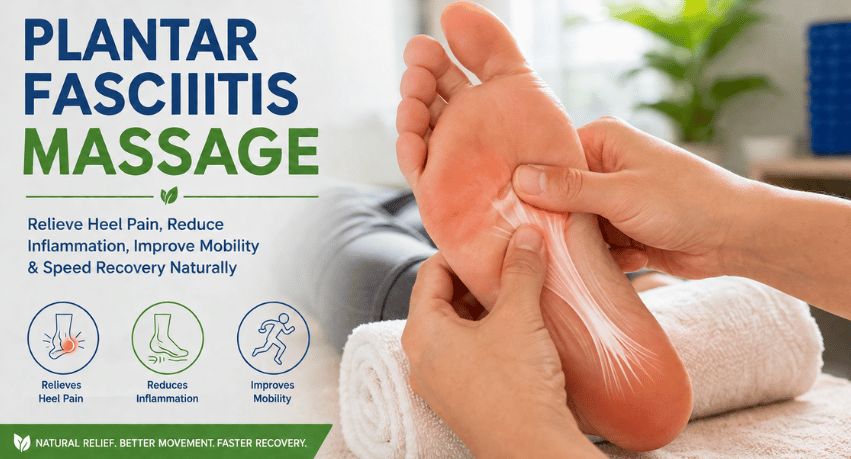 Plantar Fasciitis Massage: The Complete Guide to Relieving Heel Pain Naturally, Reducing Inflammation, Improving Mobility, and Speeding Recovery