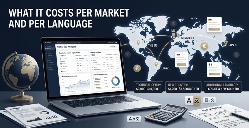 What it costs per market and per language