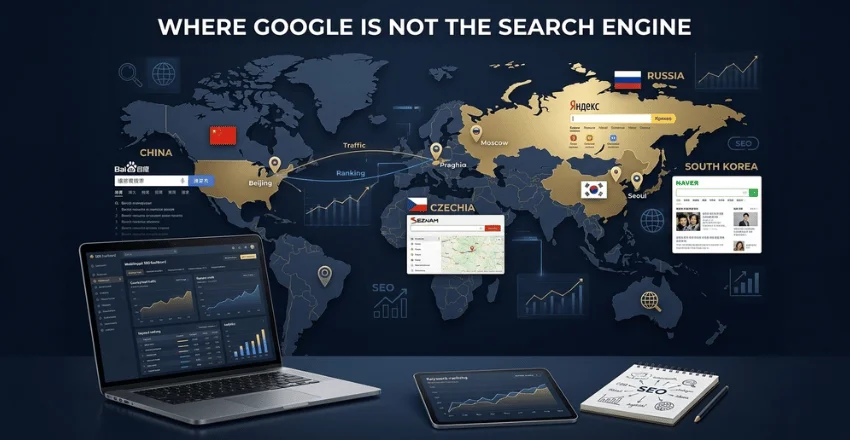 Where Google is not the search engine